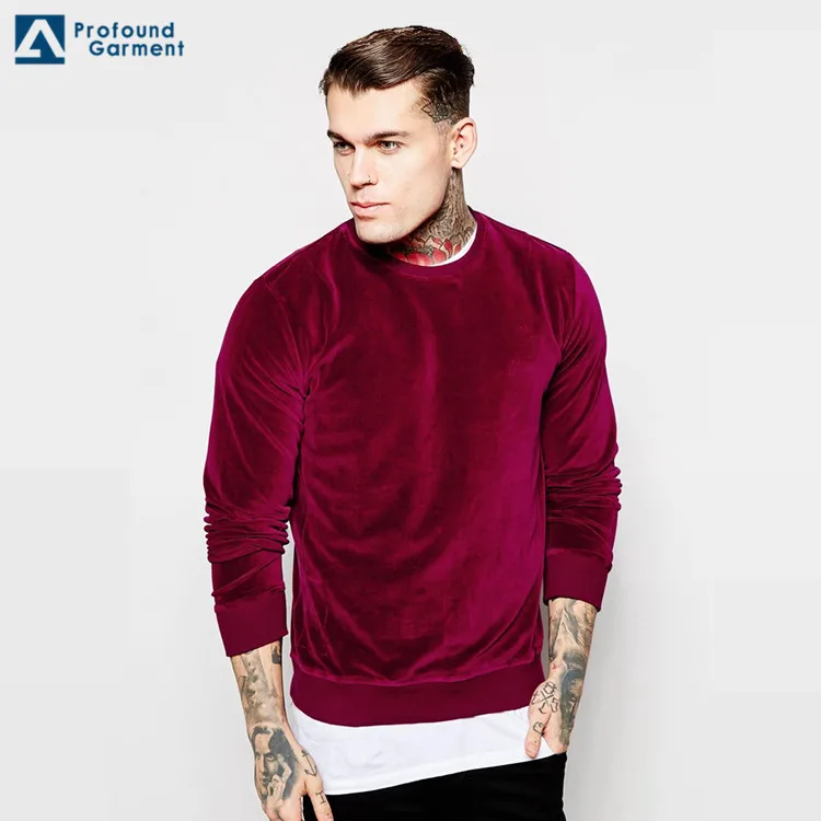 velour crewneck