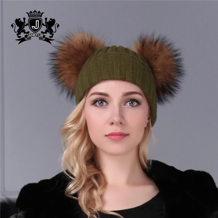 Womans Fantastic Double Fur Balls Wool Like Acrylic Knitting Beanie Wholesale Knit Pom Pom Top Hat, Many colors
Womans Fantastic Double Fur Balls Wool Like Acrylic Knitting Beanie Wholesale Knit Pom Pom Top Hat, Many colors