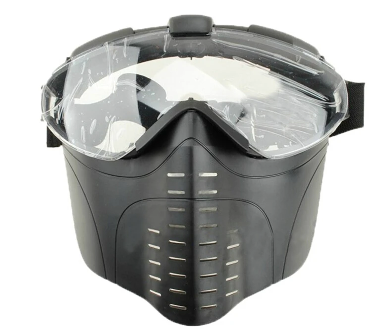 Özel uv400 darbe siyah elektrikli taktik airsoft askeri maske paintball maskesi