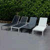 Foshan garden supplier used hotel poolside lounge plastic wood sun lounger outdoor furniture