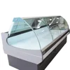 China wholesale plugin serve over counter deli display cooler with front lift-up glass doors