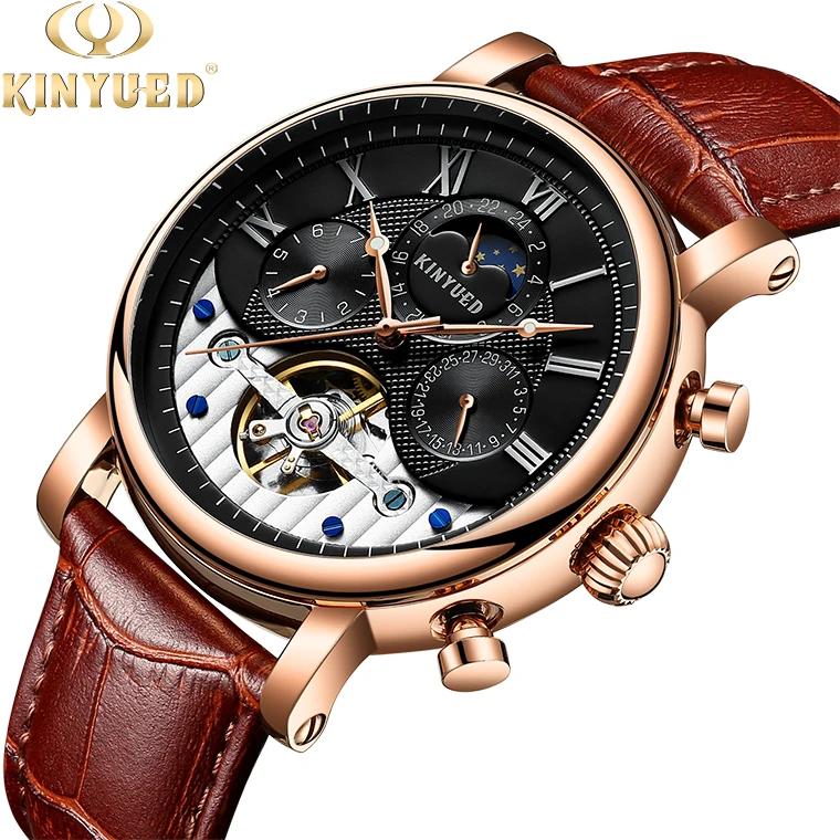KINYUED Custom Logo Original Luxury Brand Self Winding Automatic Mechanical Tourbillon Watch for Men
KINYUED Custom Logo Original Luxury Brand Self Winding Automatic Mechanical Tourbillon Watch for Men