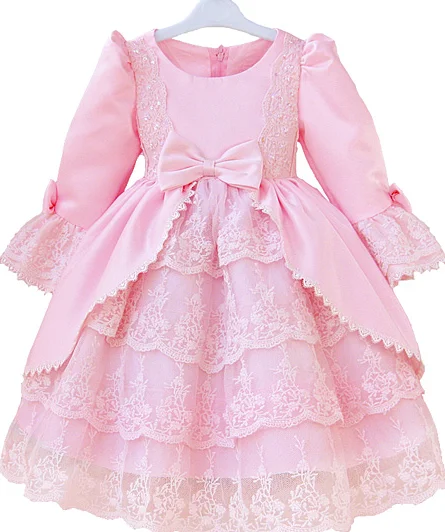LSA09CX Europe baby dress children dress design long sleeves girl dress, White pink
LSA09CX Europe baby dress children dress design long sleeves girl dress, White pink