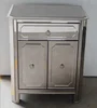 Home Furniture Bedroom Furnituren Mirrored night stand with drawer and cabinet