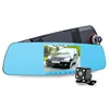 5''IPS 1080P car rear view dvr mirror dash cam with dual camera lens(FHD 1920*1080p )