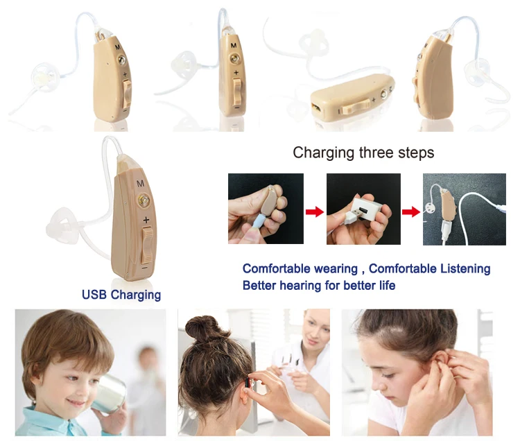 Jinghao Semi Digital BTE Rechargeable Hearing Aids