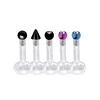316L Surgical Steel Lip piercing Jewelry with Labret Monroe Spike and Ball