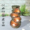 Large Garden Outdoor Natural Rock Water Fountain with LED