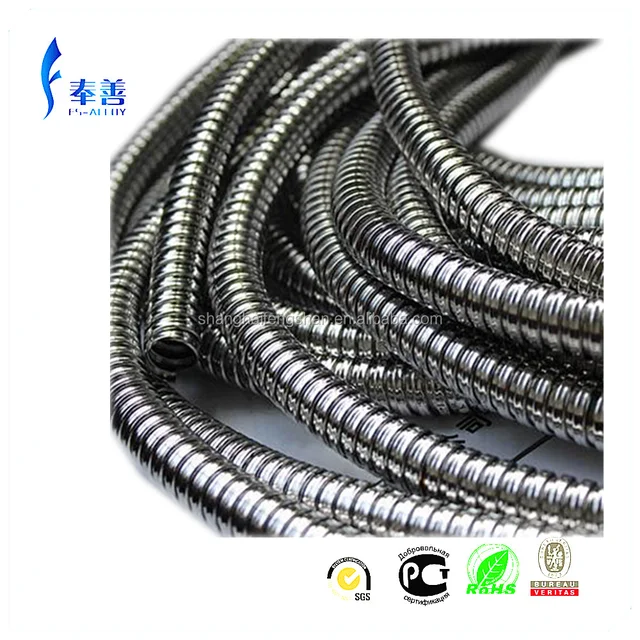 zinc plated flexible metal conduit for cable and wire