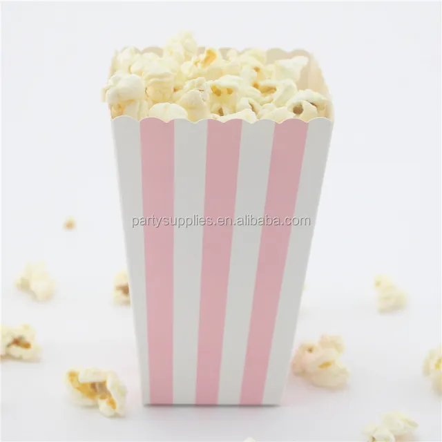 pink popcorn boxes