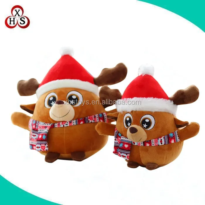 handmadeplush toys/ christmas plush deer /christmas gifts