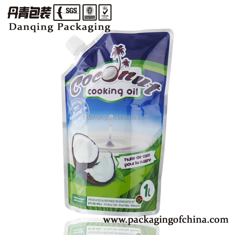Coconut Cooking Oil Plastic Packaging Bag With Spout Buy Cooking Oil
