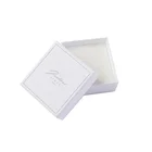 Custom Logo Design White Cardboard Special Paper Gift Jewelry Packaging Box with Foam Insert