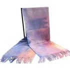 Winter fashionable digital custom printed 100 polyester scarf cashmere feeling