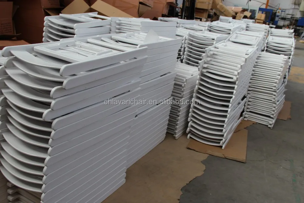 White Resin Folding Chairs