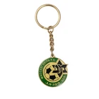 die cast 3d gold color metal key chains brass