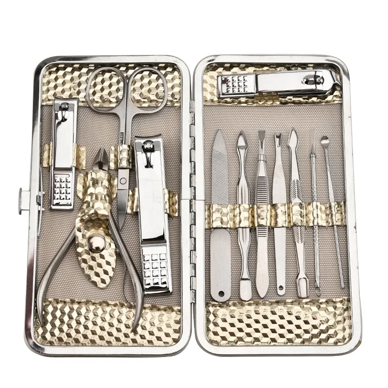 High-quality 12PCS/set Nail Art Manicure Tools Set Nails Clipper Scissors Tweezer Knife Nail Manicure Set
High-quality 12PCS/set Nail Art Manicure Tools Set Nails Clipper Scissors Tweezer Knife Nail Manicure Set