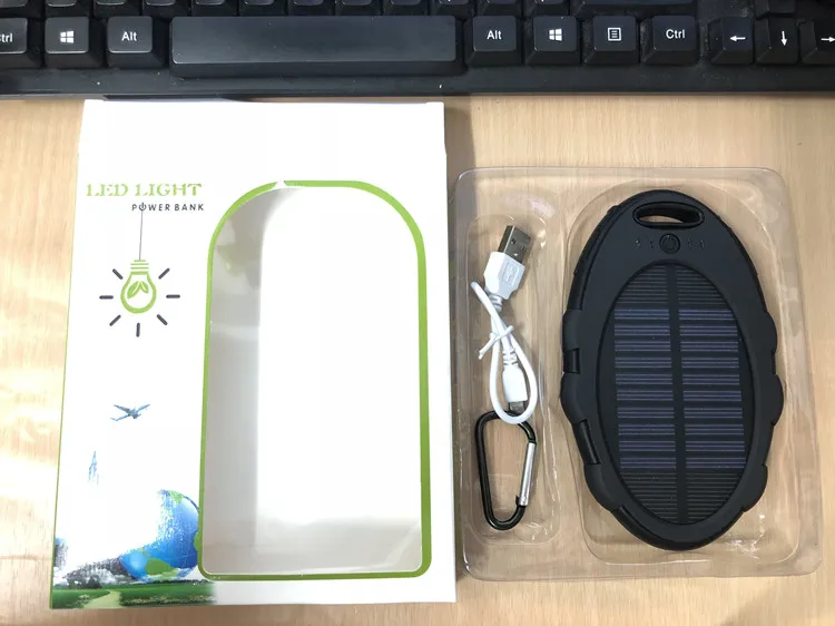 Fashionable Shape Power Bank 50000mah with Solar Panel for PC Laptop Smartphones Portable Solar Power bank - ANKUX.COM