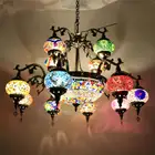 2018 NEW Istanbul Handicraft Glass Mosaic Art Turkish hanging Lamps