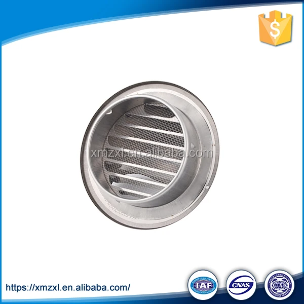 stainless steel round grille ducted air vent cap