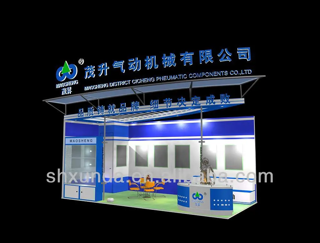 china exhibition booth design and construction