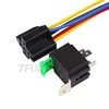 Auto Fused On/Off Relays DC12V 30A 4 Pin Electronic Relay Car Automotive Relay with Insurance Film Car Fuse