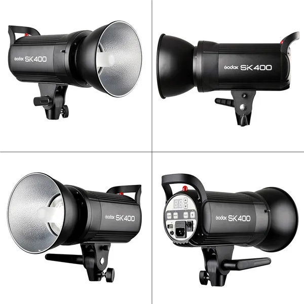 Godox SK400 Professionelle 400WS GN65 Studio Flash-blitzleuchte Photographische Licht SK Serie mit 150 Watt Modellierung Lampe - ANKUX.COM
