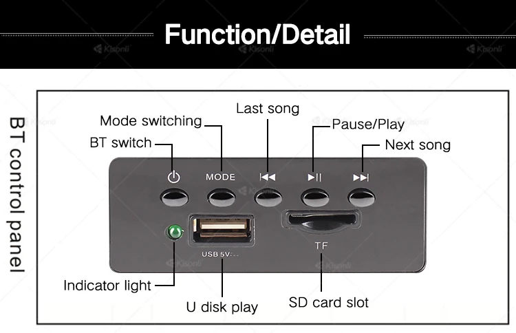 Kisonli High Quality Multimedia Digital USB PC Speaker System Bluetooths AC Powered 2.1 - ANKUX.COM