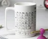 Promotion Gift Novelty Schedule Cup Coffee Mug.16oz bone china writable mug/daily note plan mug