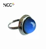 Hot selling 12 color high quality mood ring mood stones ring adjustable jewelry color change ring