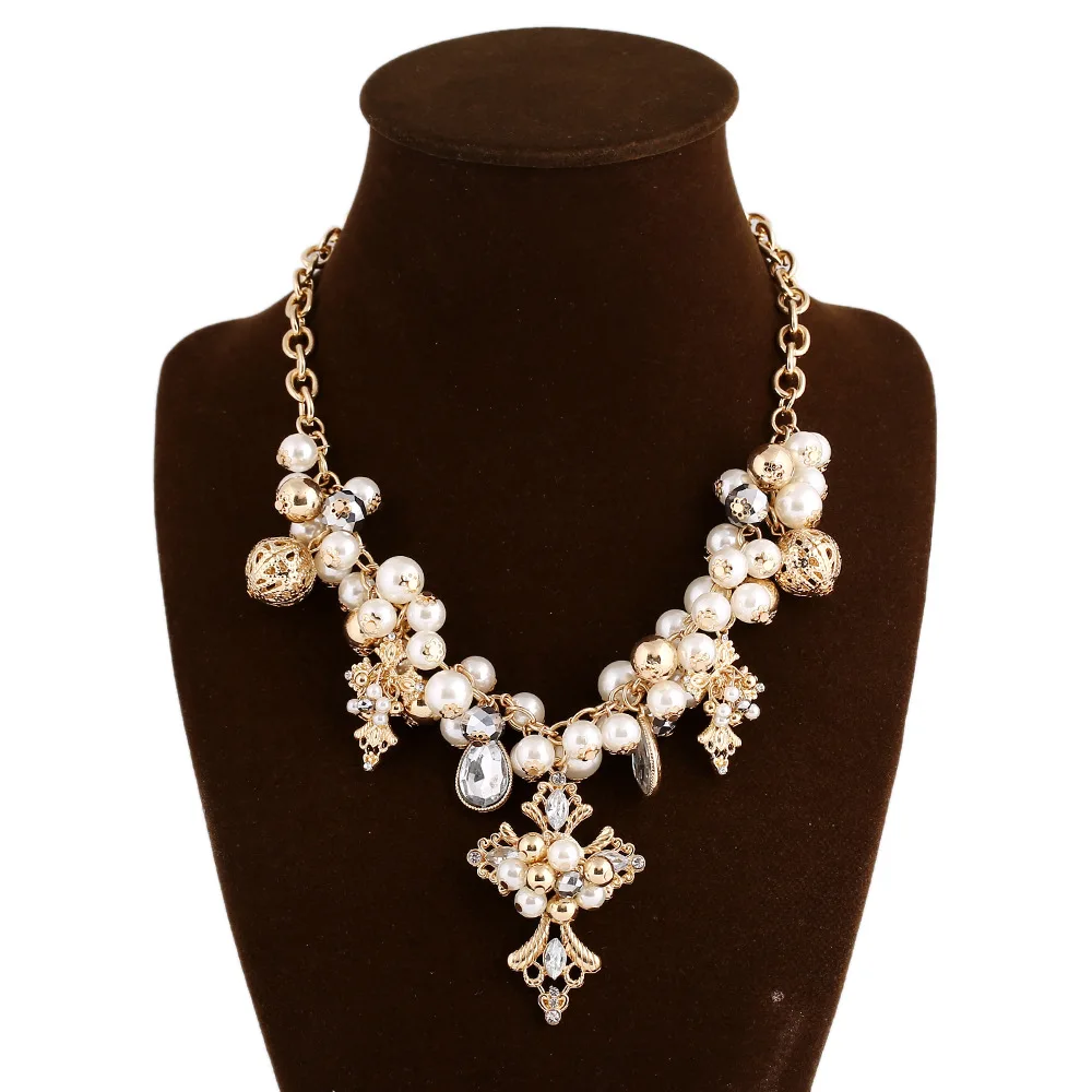 Vintage Diamond Artificial Pearl Jewelry/ Dubai Gold Jewelry Pearl Set Buy Artificial Pearl