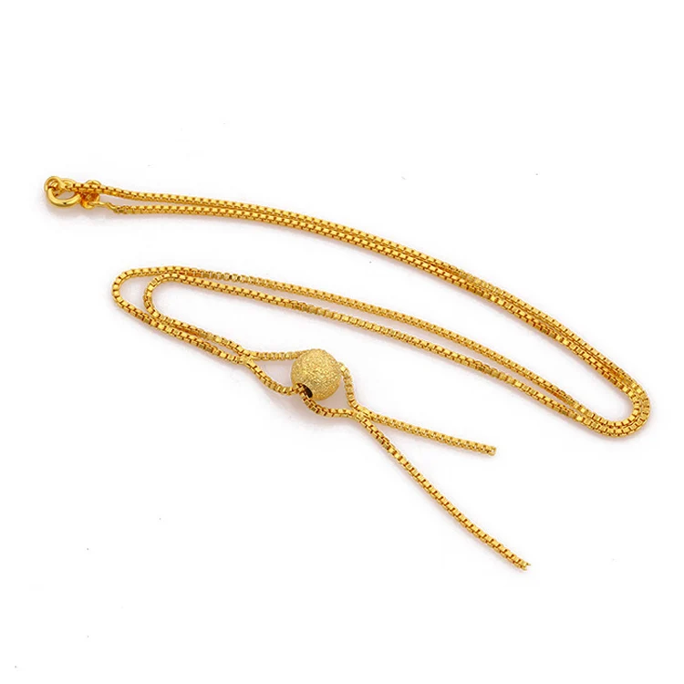 42523 xuping fashion simple design gold ball box shaped chain necklaces gold jewellery
42523 xuping fashion simple design gold ball box shaped chain necklaces gold jewellery