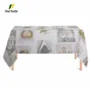 shape heart pattern printed disposable table cloth for fancy wedding party decor