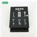 The wood wall hanging key box with lid home decoration design MDF