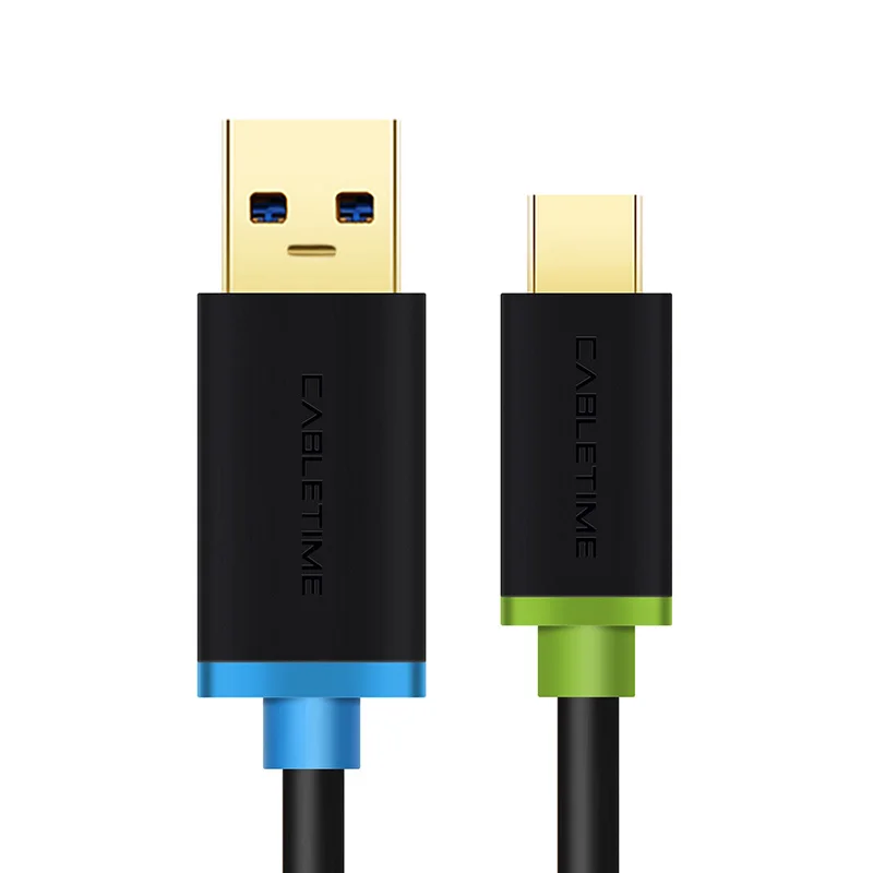 CABLETIME USB C 3.0 Type c Nylon Mobile Phone Cable 3.0A 5Gbps Fast Charging For Huawei Samsung Xiaomi One Plus,1m 3ft - ANKUX.COM
