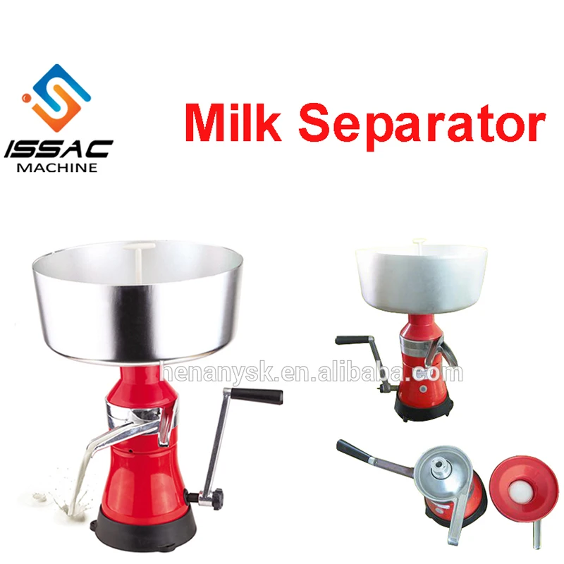 Manual Milk-Cream High-Speed Rotating Lower-Layer Skim Milk Upper-Layer Floating Cream Milk Separator