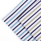 Wholesale stock lot men's shirts textiles striped custom printed cotton woven fabric