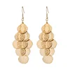 ed01621c Multiple Disk Coin Pendant Set Statement Latest Design Of Gold Earrings For Daily Use