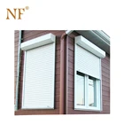 European electric rolling shutter aluminum casement window