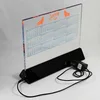 Factory custom led pmma plexiglass calendar holder stand acrylic desk calendar with led lights