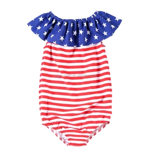 4th of july new style holiday theme baby cloth romper fashion