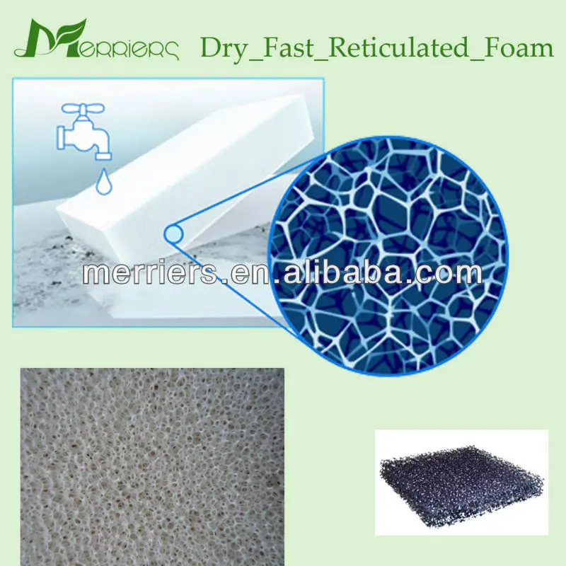 Dry Fast Reticulated Foam