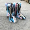 Cheap price Fashion colorful warm winter women fur boots