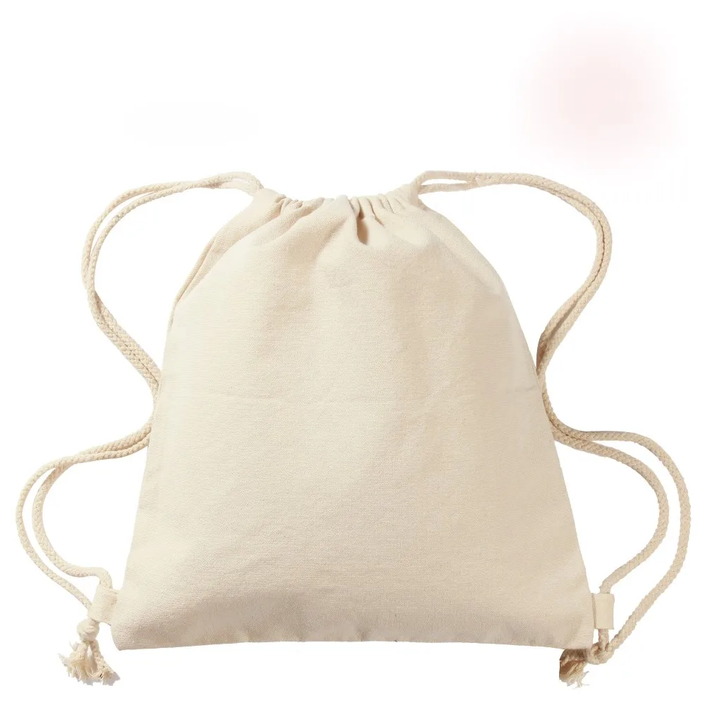 high quality canvas cotton drawstring bag canvas