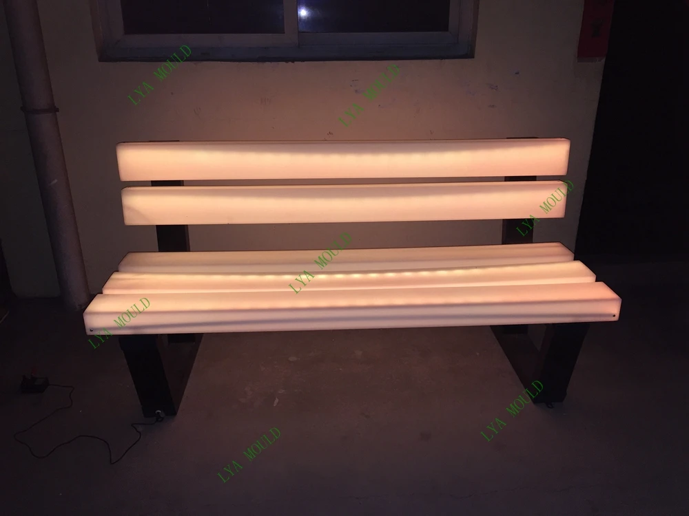 led garden bench