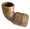 1-1/2" NPT Female x 1-1/2" NPT Male Cast Brass Fire Equipment Continuous Swiveling Elbow