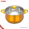 stable handle stainless steel plated copper cookware