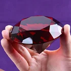 Large crystal glass diamond for Wedding Souvenir Paperweight Table Decorative