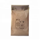 Cheap/Reasonable price in china plastic lined custom printed kraft paper bread bags/brown paper bag for bread packaging