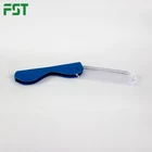 plastic foldable hair comb with mirror massaging hair brush massaging hair brush beard shaping tool